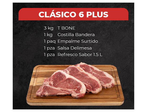 Paquete Parrillero Clásico 6 Plus
